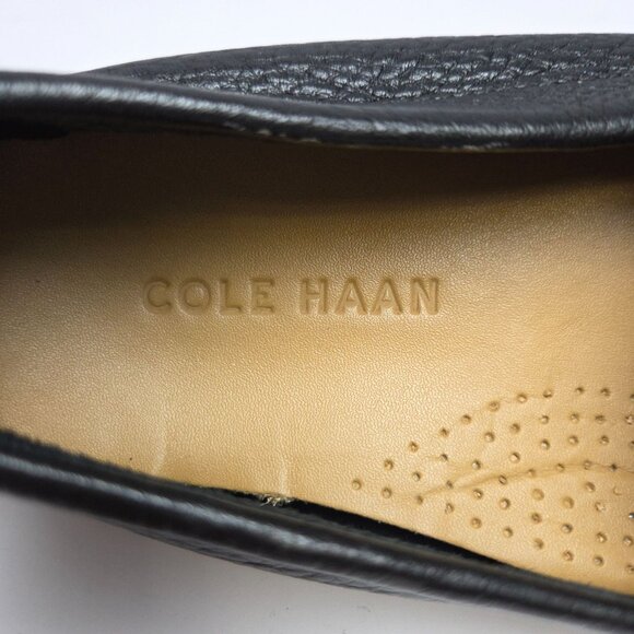 Cole Haan Howland Driving Penny Loafers Mens 8.5M Black Leather Made In India - Picture 5 of 11